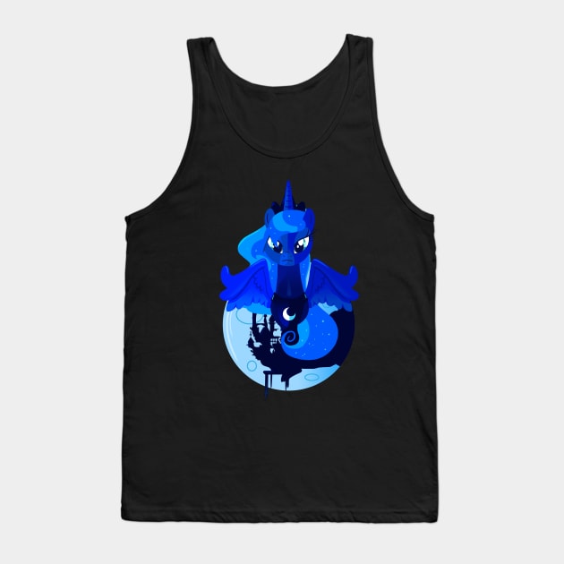 Princess Luna Tank Top by Ilona's Store